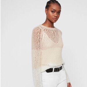 NWT All Saints Cream Knit Sweater